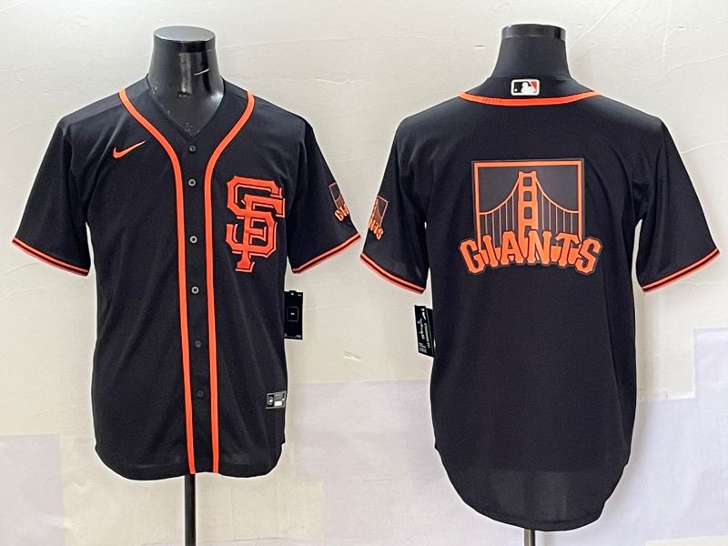 Men San Francisco Giants Blank Black Game 2025 Nike MLB Jersey style 5->san francisco giants->MLB Jersey